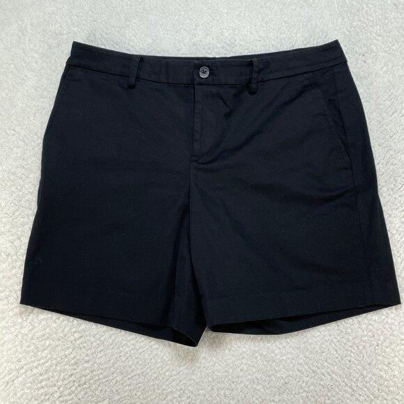 Lauren Ralph Lauren Shorts Womens Size 10 Black Cotton Blend 32x7 - Picture 1 of 8